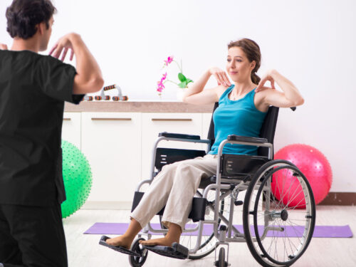 exercises at Home with physiotherapist for stroke, neurological rehabilitation, NDIS